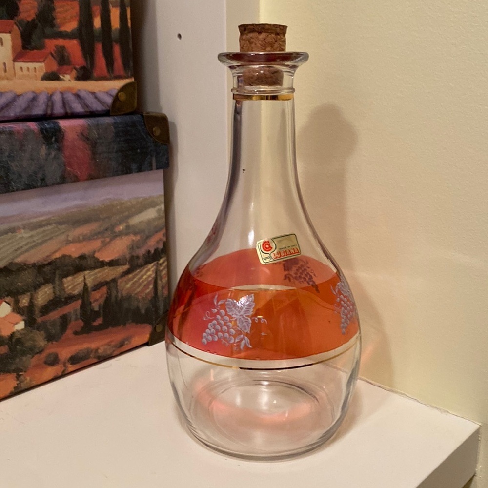 3 for $15. Vintage Lubiana Wine Carafe.  Vintage condition.